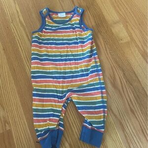Hanna Andersson striped overalls
